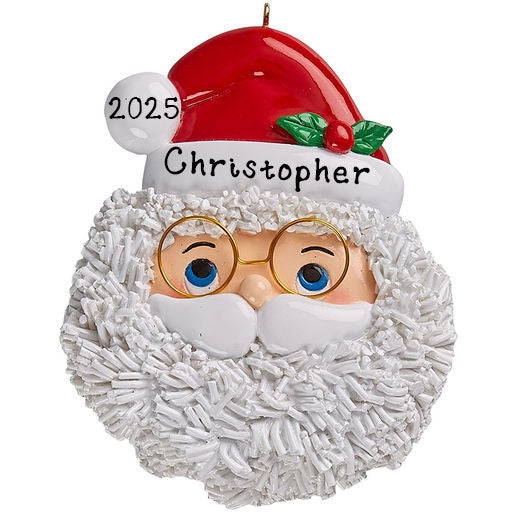 Santa Face Ornament (Santa with Glasses)