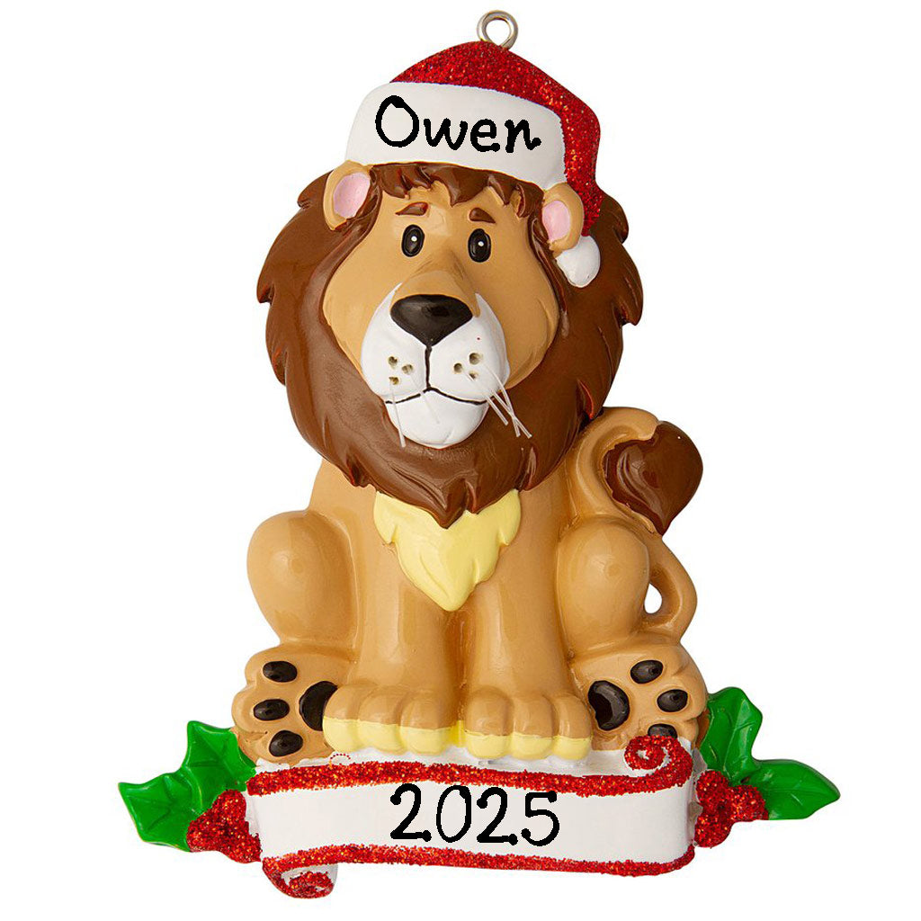 Zoo Animals Personalized Ornament (Lion)