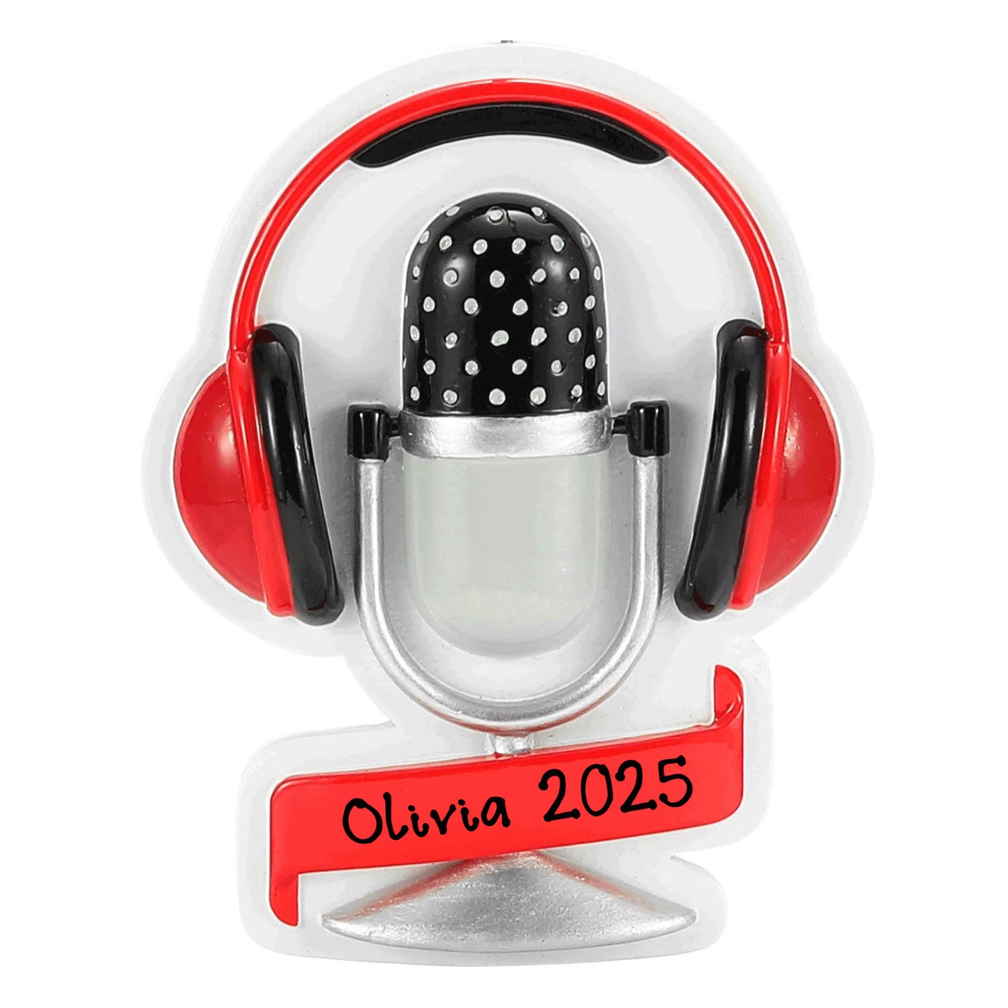 Podcast Personalized Christmas Ornament