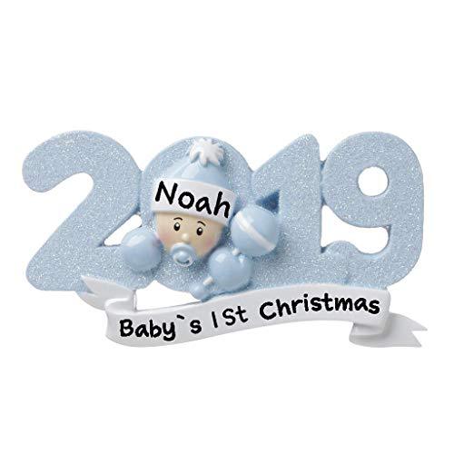 Baby Boy Personalized Ornament (Blue)