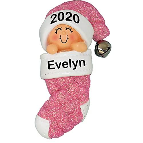 Baby's First Christmas Ornament (Baby Pink) Default Title
