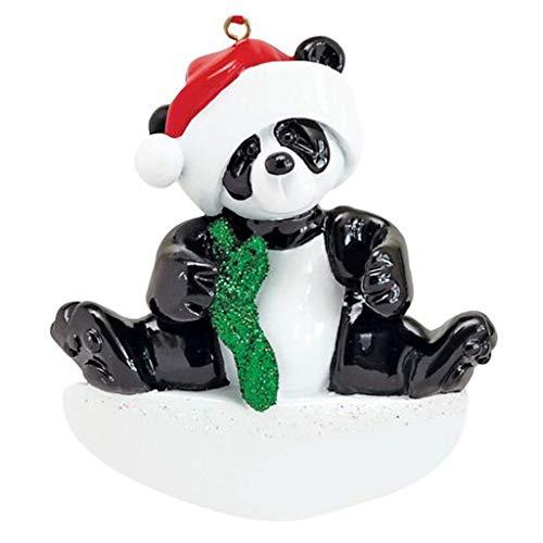Bamboo Panda Family Personalized Ornament (Single Panda)