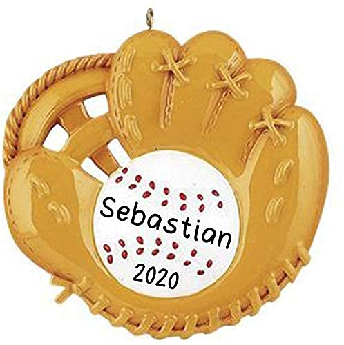 Baseball MITT Christmas Personalized Ornament