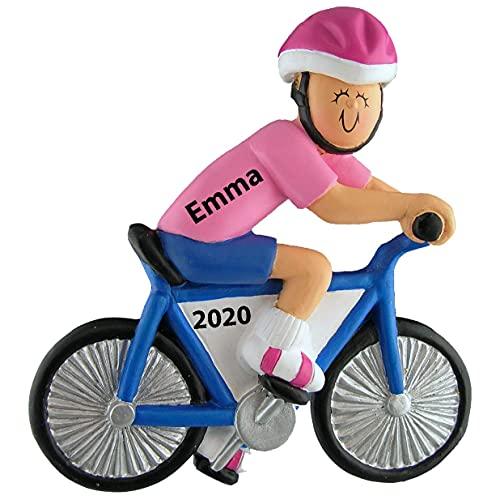 Bike Rider Girl Personalized Ornament (Bike Rider Female)