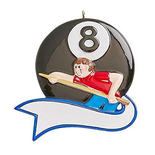 Billiard Pool Game Player Personalized Ornament (Billiard Player)