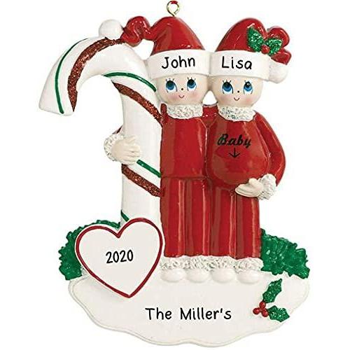 Candy Cane Baby Personalized Ornament