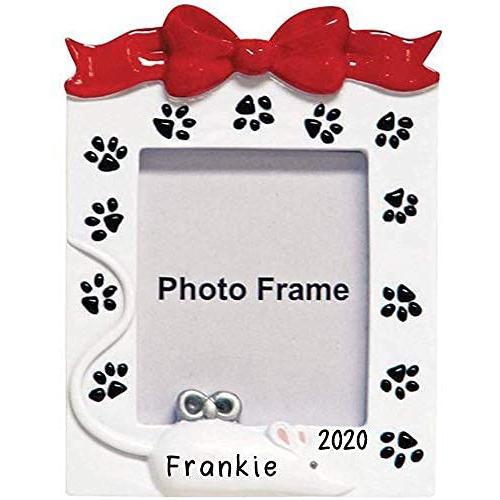 Cat Photo Frame Personalized Ornament