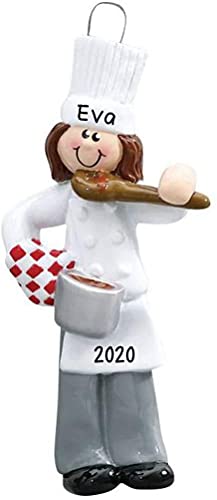 Chef Woman Personalized Ornament