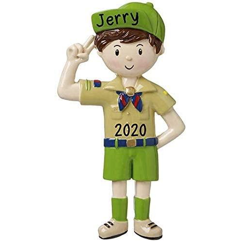 Child - Boy's Club Tan Uniform Personalized Ornament