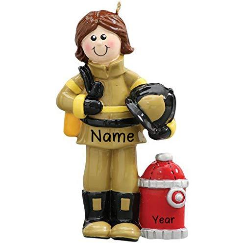 Firewoman Personalized Ornament