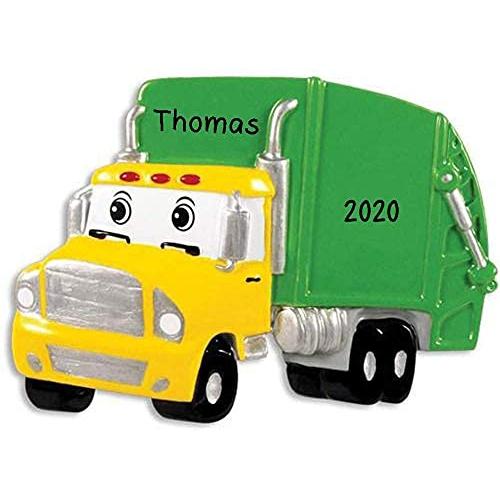 Garbage Truck Ornament (Front)