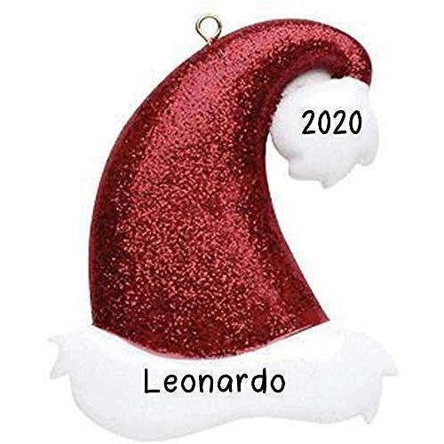 Glitter Santa Hat Ornament