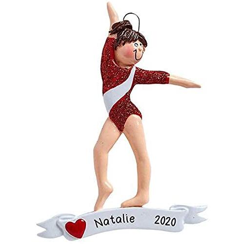 Gymnastics Personalized Ornament for Girls