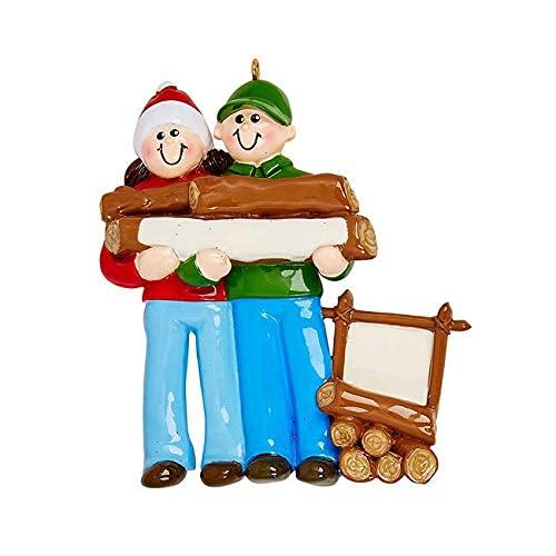Happy Couple Personalized Ornament (Camping Couple) Default Title