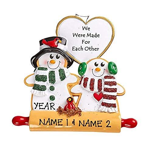 Happy Couple Personalized Ornament (We were Made for Each Other) Default Title