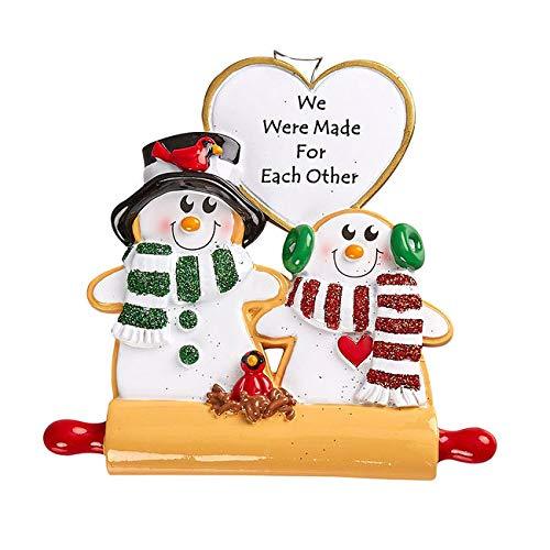 Happy Couple Personalized Ornament (We were Made for Each Other)