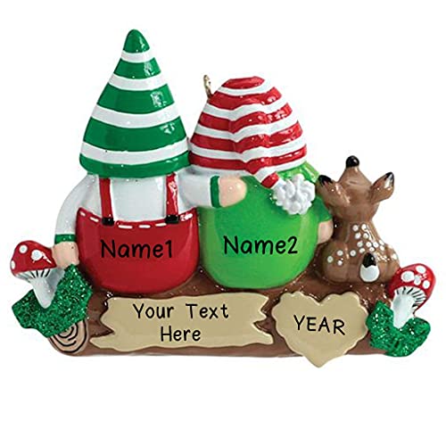 Idle Gnomes Family Personalized Ornament (Family of 2) Default Title