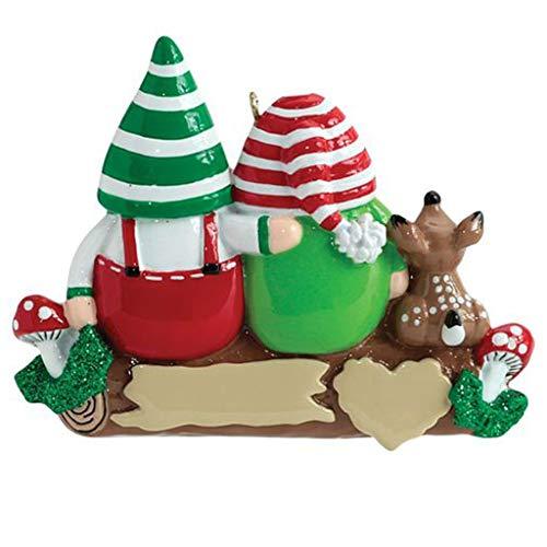 Idle Gnomes Family Personalized Ornament (Family of 2)
