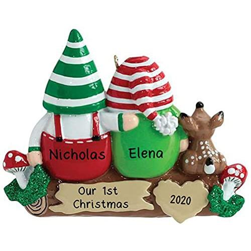 Idle Gnomes Family Personalized Ornament (Family of 2)