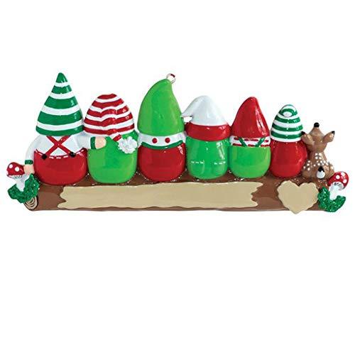 Idle Gnomes Family Personalized Ornament (Family of 6)