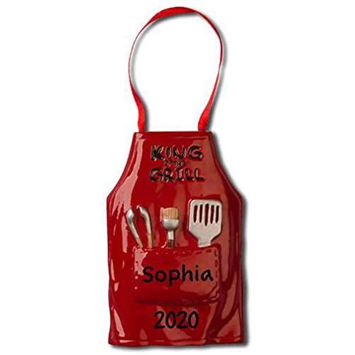 King of The Grill Apron Ornament
