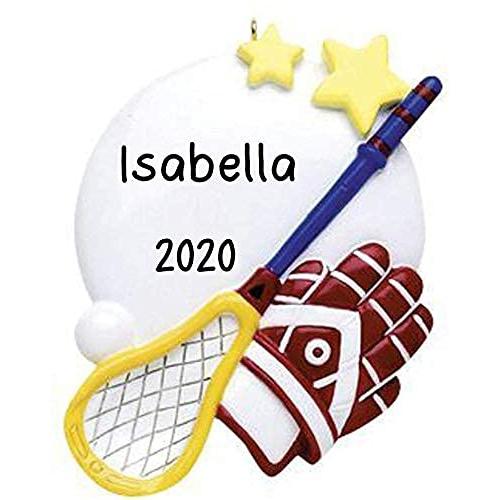 Lacrosse Christmas Personalized Ornament