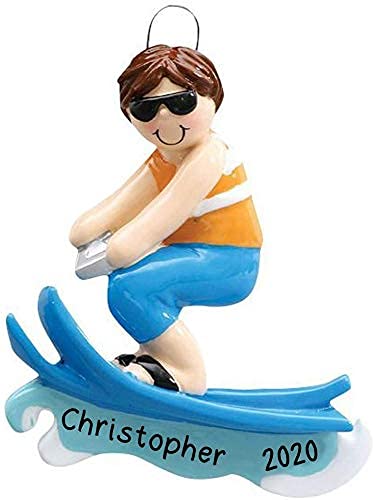 Man Surfing Personalized Ornament