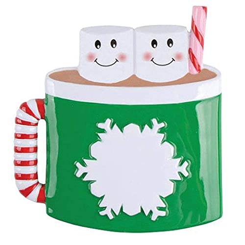 Marshmallow Mug Family Personalized Ornament (Family of 2)