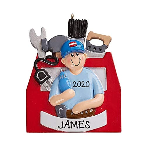Mr. Fix-it Personalized Ornament (Mr.Fix with Drill)