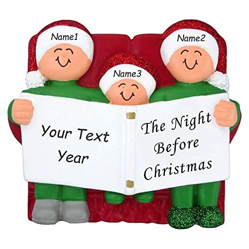 Night Before Family Ornament (Family of 3) Default Title