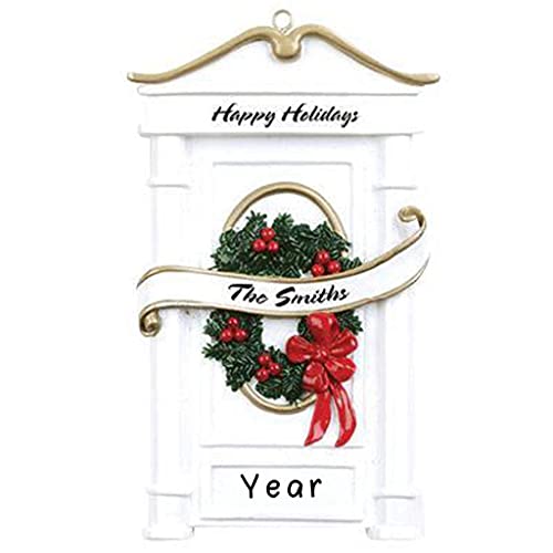 Our First Home Door Wreath and Ribbon Ornaments Default Title
