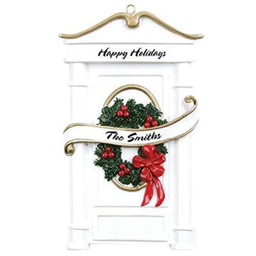 Our First Home Door Wreath and Ribbon Ornaments