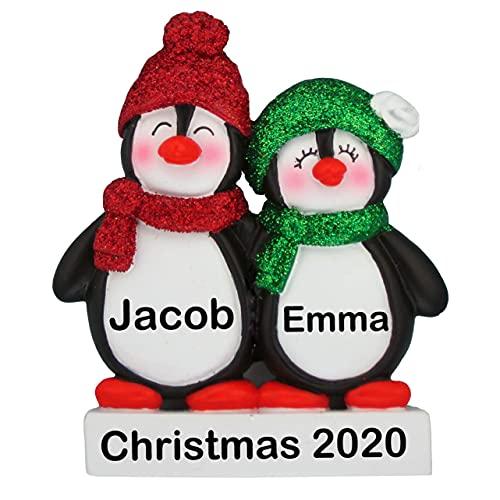 Penguin Family Personalized Ornament (Family of 2)