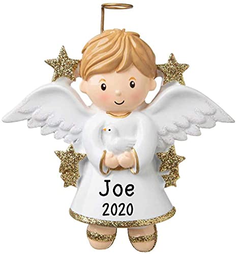 Personalized Angel Ornament (Boy)