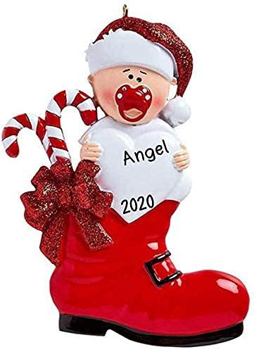 Personalized Baby Boot (Red) Ornament