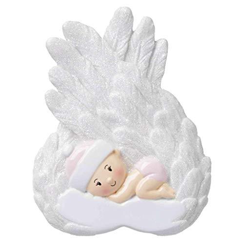 Personalized Baby Girl Angel Ornament