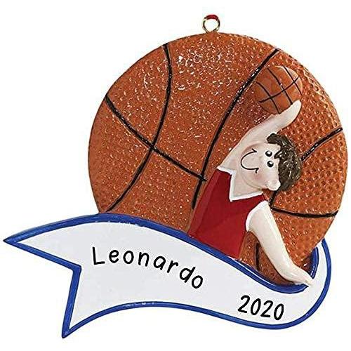 Personalized Basketball Ornament (Basketball/Boy)