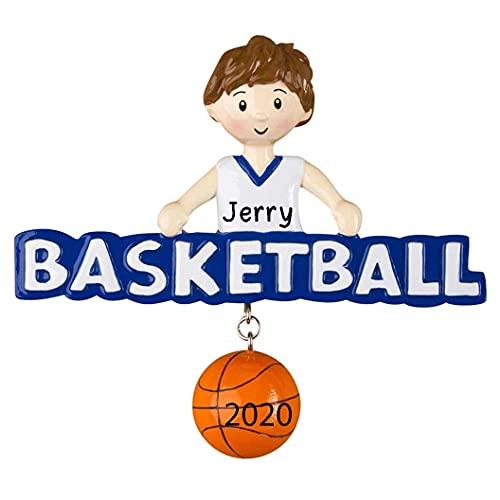 Personalized Basketball Ornament (Basketball World Boy)