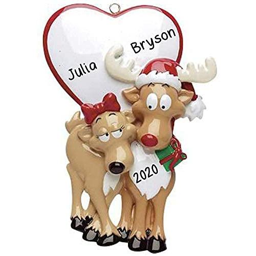 Personalized Be My Deer Couple Love Ornament