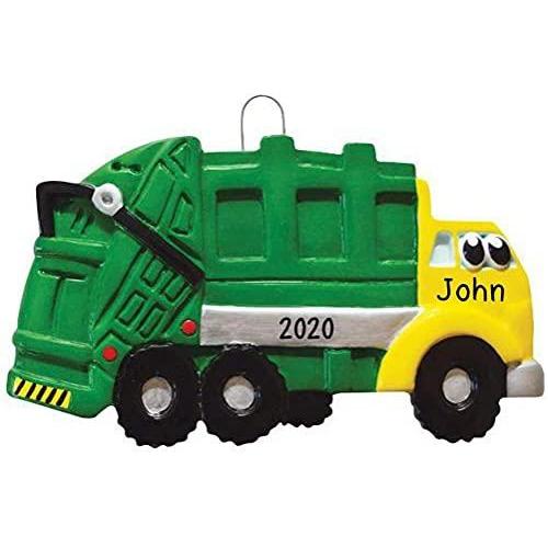 Personalized Trash Truck Ornament – Perfect for Waste Management Fans