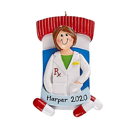 Pharmacist Ornament (Female Pharmacist)