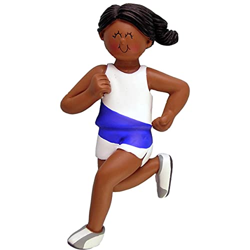 Runner Personalized Ornament (Female African American) Default Title