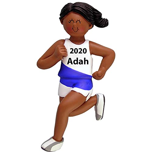 Runner Personalized Ornament (Female African American)