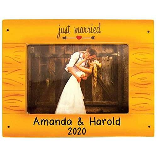 Rustic Wedding Christmas Ornament