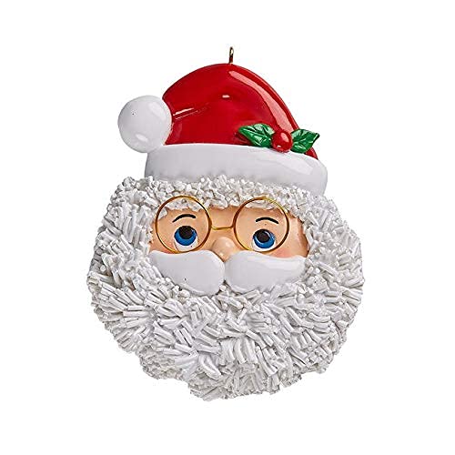 Santa Face Ornament (Santa with Glasses) Default Title