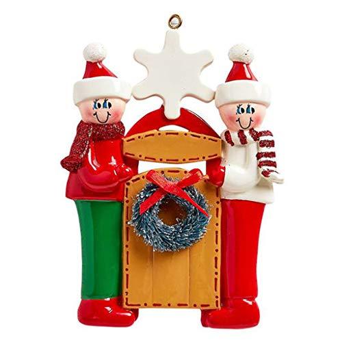 Sledding Family Ornament (Family of 2)