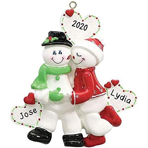 Snow Sweethearts Personalized Ornament