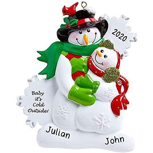 Snowman Baby Its Cold Outside Personalized Ornament