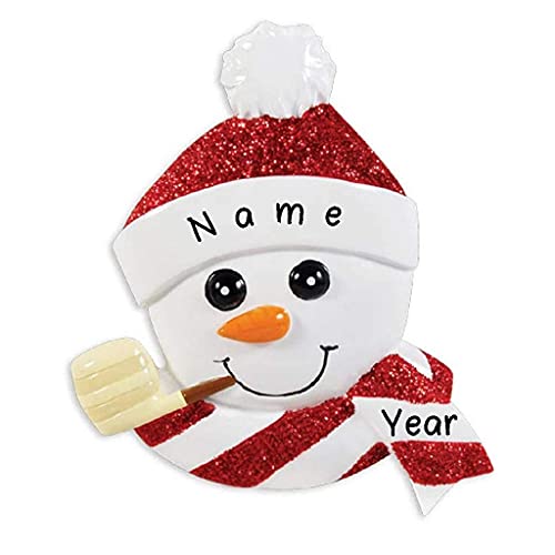 Snowman Face Personalized Ornament Default Title