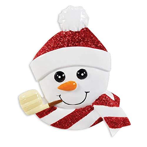 Snowman Face Personalized Ornament